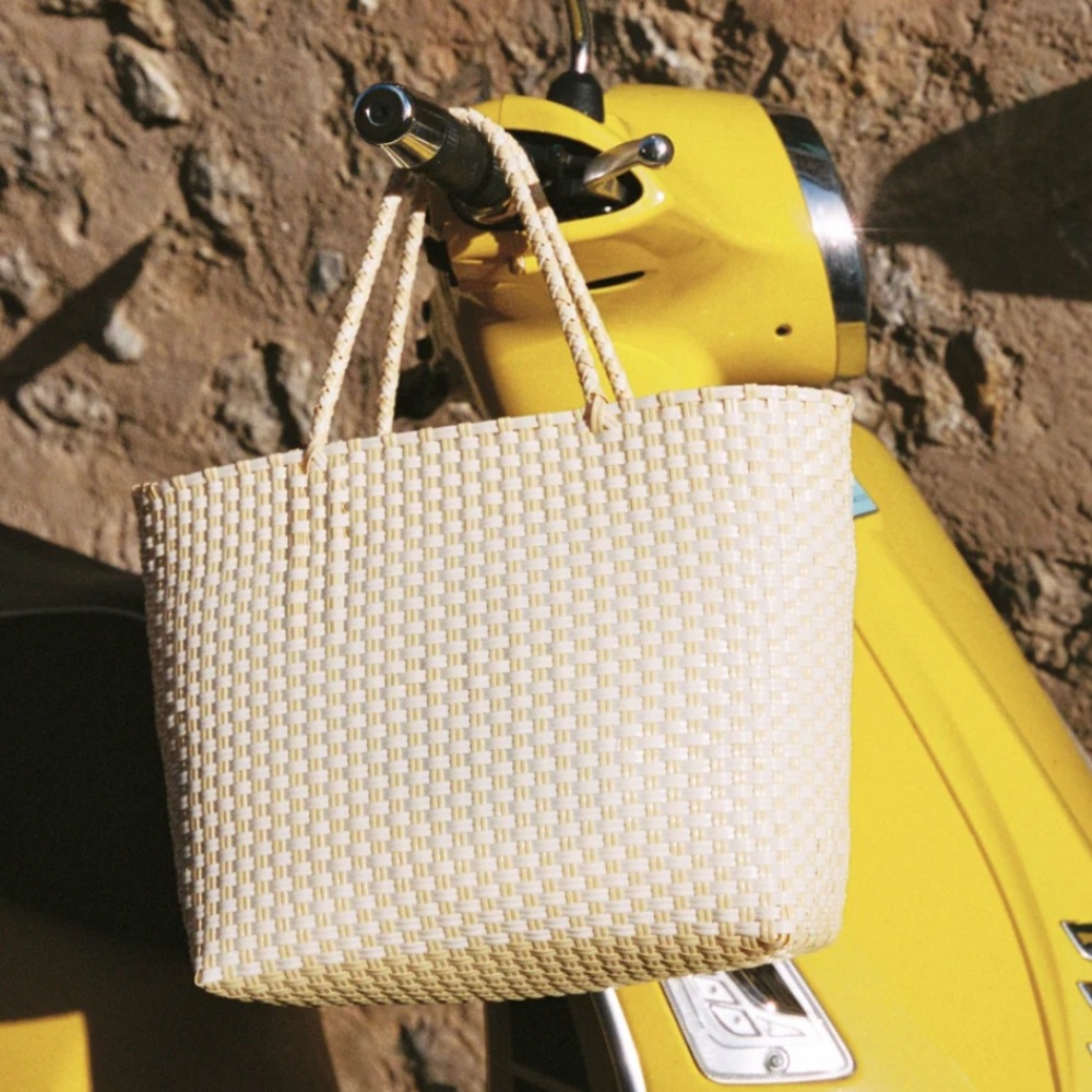 Mimmi Terra Eco Tote in Fior de Latte. Made in Australia.